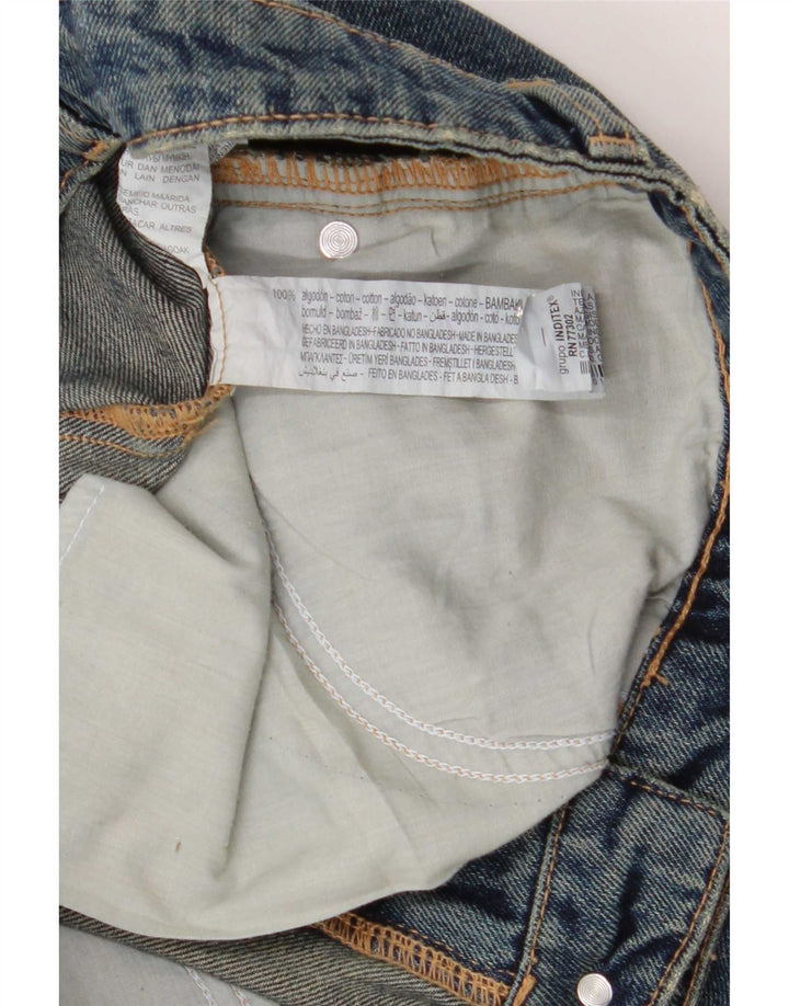 Zara Womens Maxi Denim Skirt Medium W28 Blue Cotton