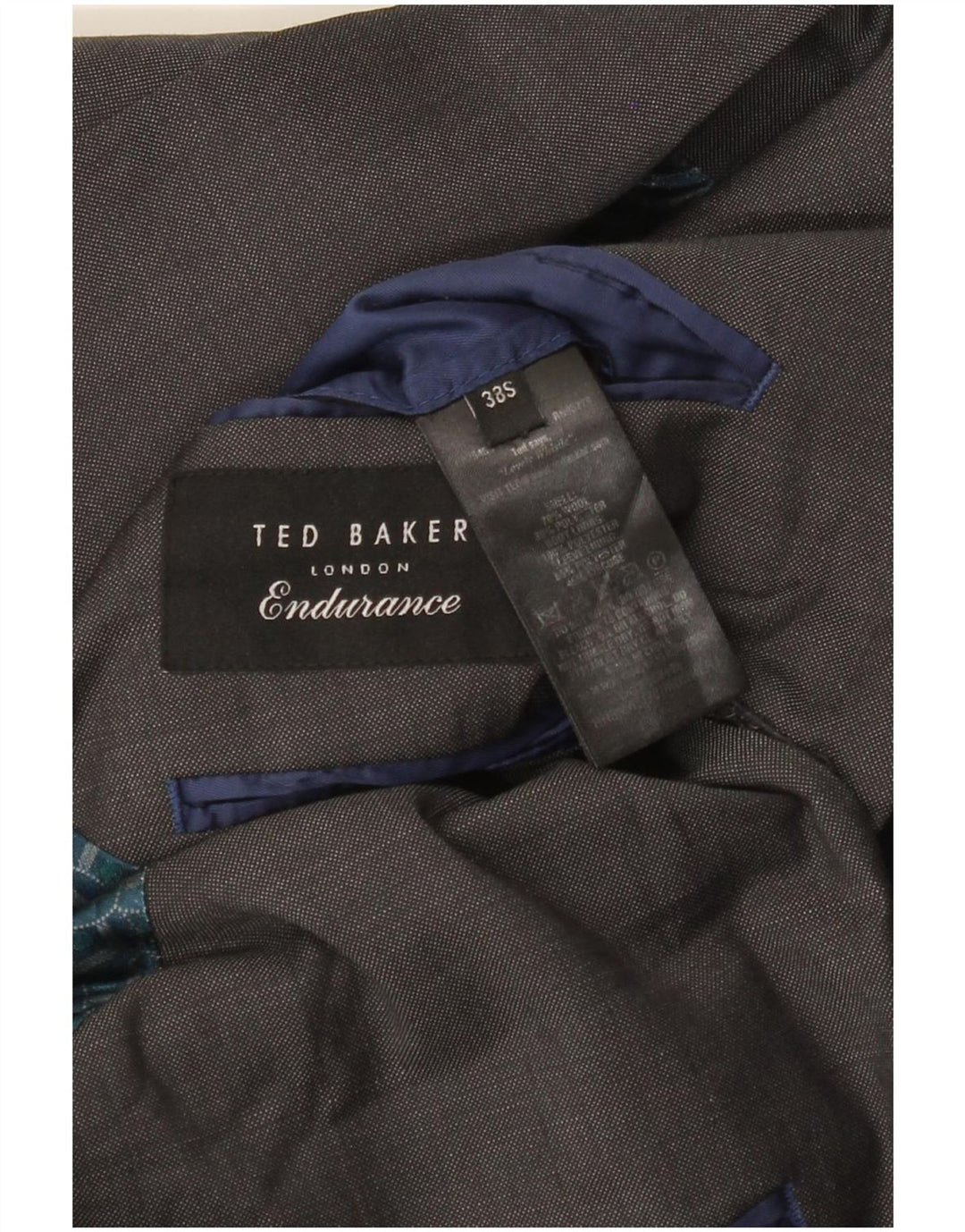 Ted Baker Mens Slim Fit 2 Button Blazer Jacket UK 38 Medium Grey Wool