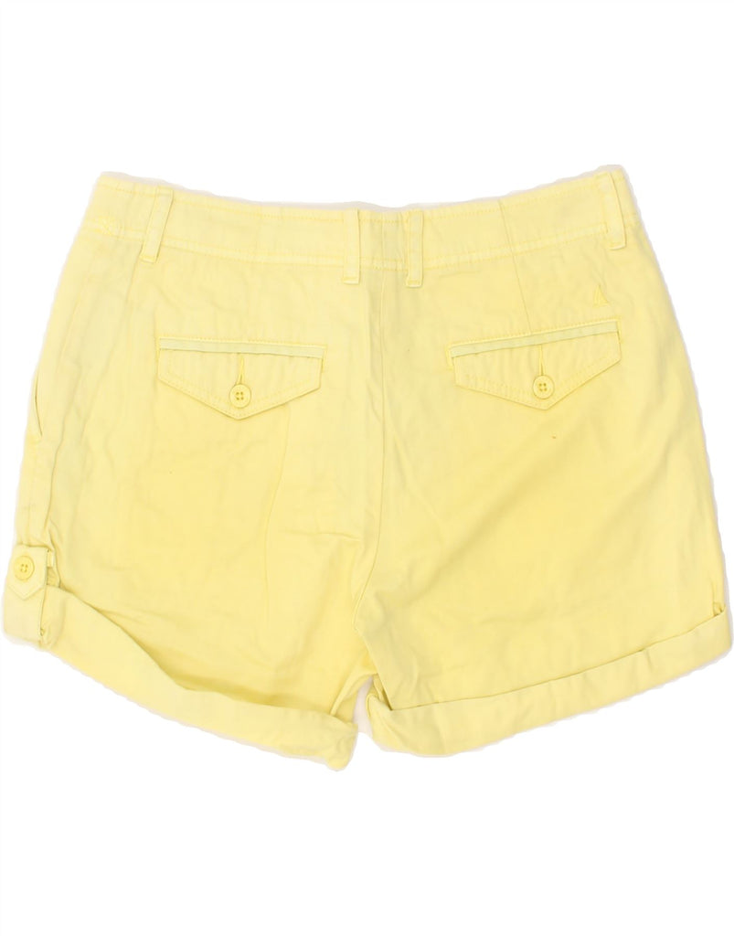 MUSTO Womens Chino Shorts US 10 Large W30 Yellow Cotton | Vintage Musto | Thrift | Second-Hand Musto | Used Clothing | Messina Hembry 