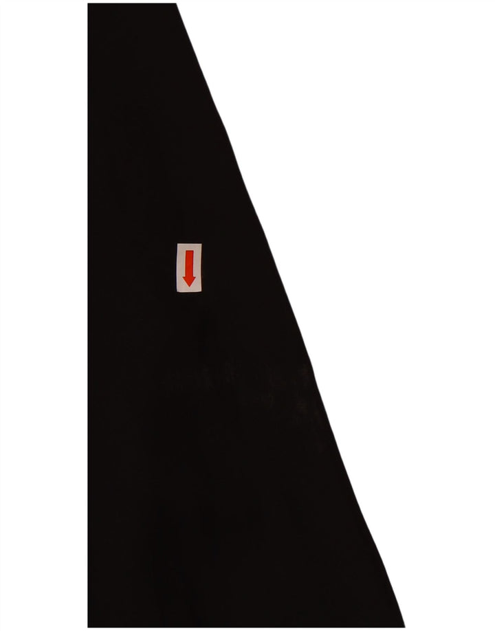 Vintage Womens Ruffle Front Maxi Dress IT 42 Medium Black