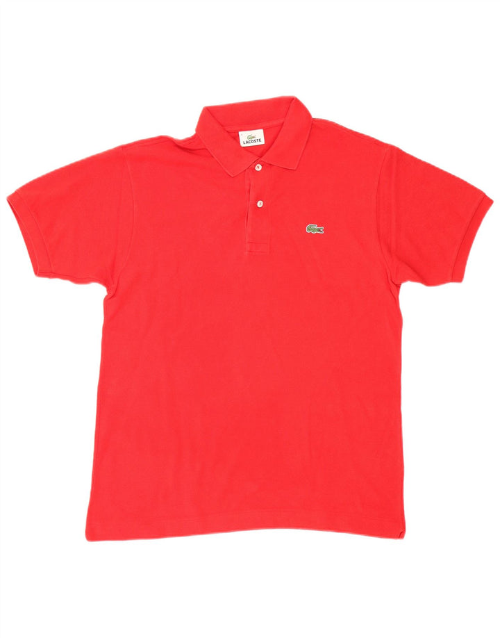 LACOSTE Mens Polo Shirt Size 4 Medium Red