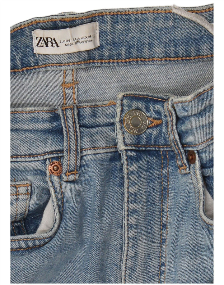 Zara Womens Bootcut Jeans EU 36 XS W26 L25 Blue Cotton