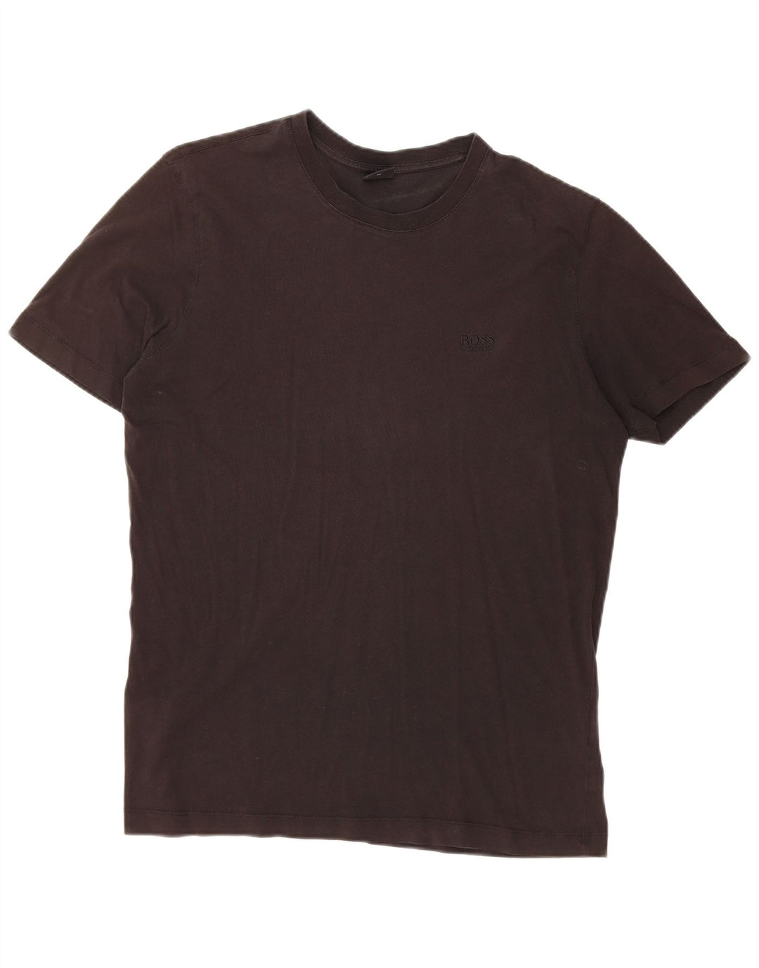 HUGO BOSS Mens Regular Fit T-Shirt Top Medium Black Cotton