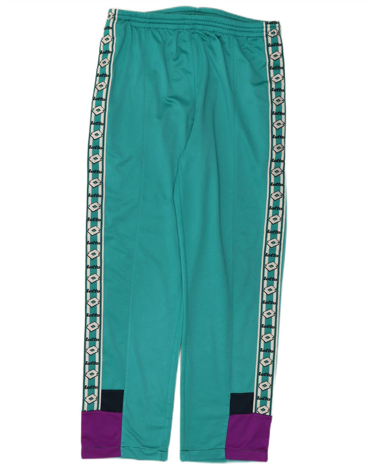 Lotto Mens Graphic Tracksuit Trousers Large  Turquoise Colourblock