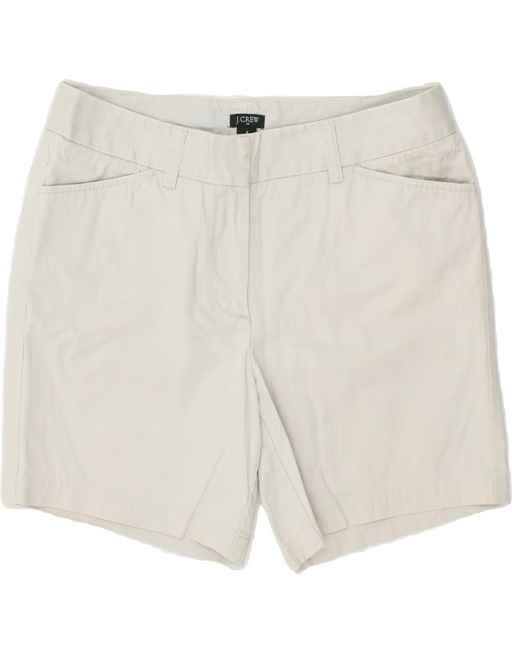 J. CREW Womens Low Fit Casual Shorts US 6 Medium W30 Off White Cotton Vintage J. Crew and Second-Hand J. Crew from Messina Hembry 