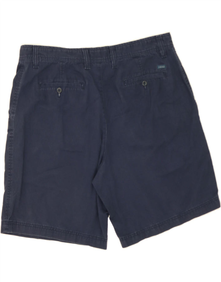 IZOD Mens Chino Shorts W38 XL Navy Blue Cotton Vintage Izod and Second-Hand Izod from Messina Hembry 