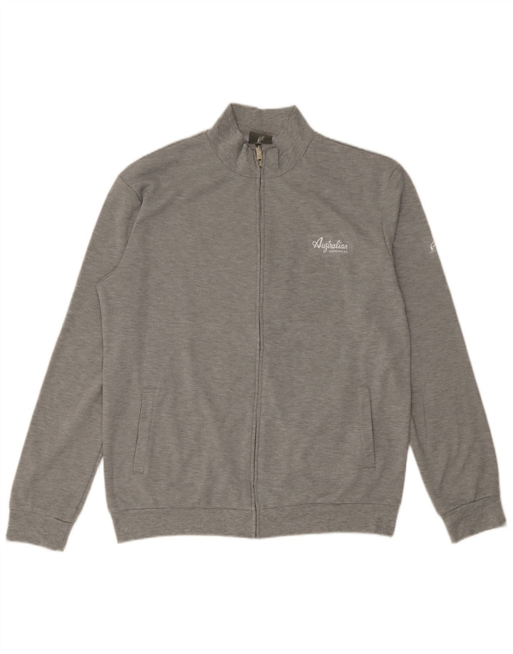 AUSTRALIAN L'ALPINA Mens Tracksuit Top Jacket 2XL Grey Flecked