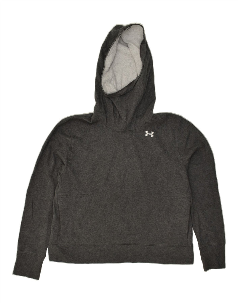 UNDER ARMOUR Womens Hoodie Jumper UK 16 Large Grey | Vintage Under Armour | Thrift | Second-Hand Under Armour | Used Clothing | Messina Hembry 