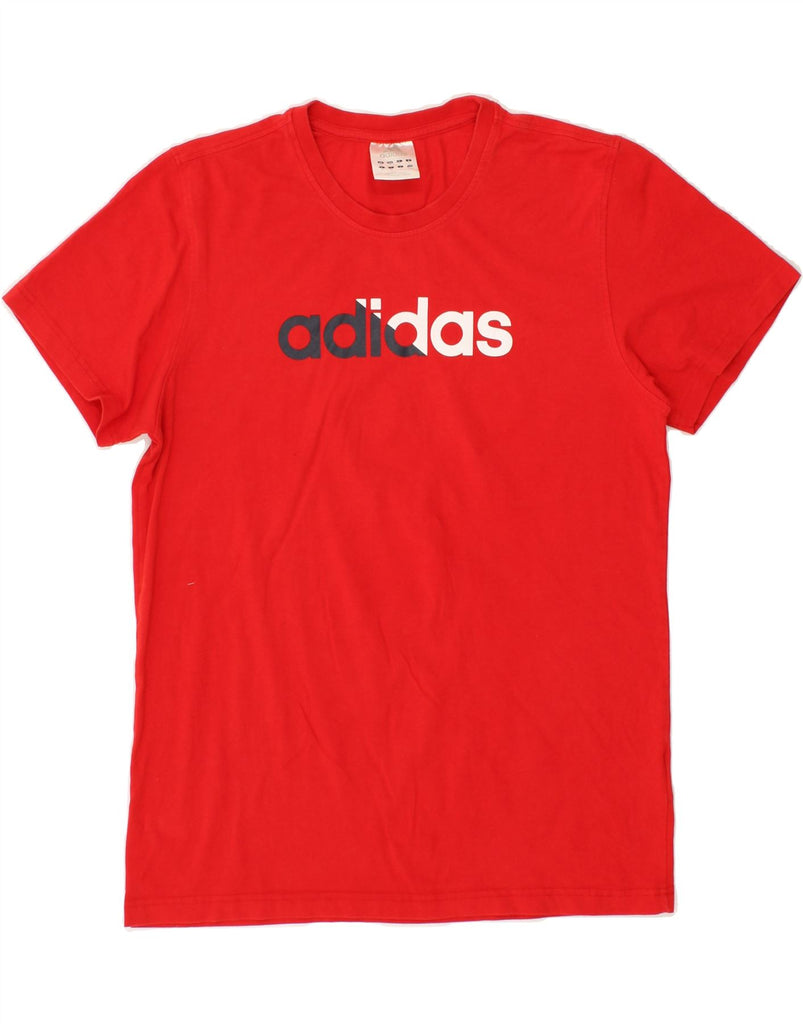 ADIDAS Mens Graphic T-Shirt Top Medium Red Cotton | Vintage Adidas | Thrift | Second-Hand Adidas | Used Clothing | Messina Hembry 