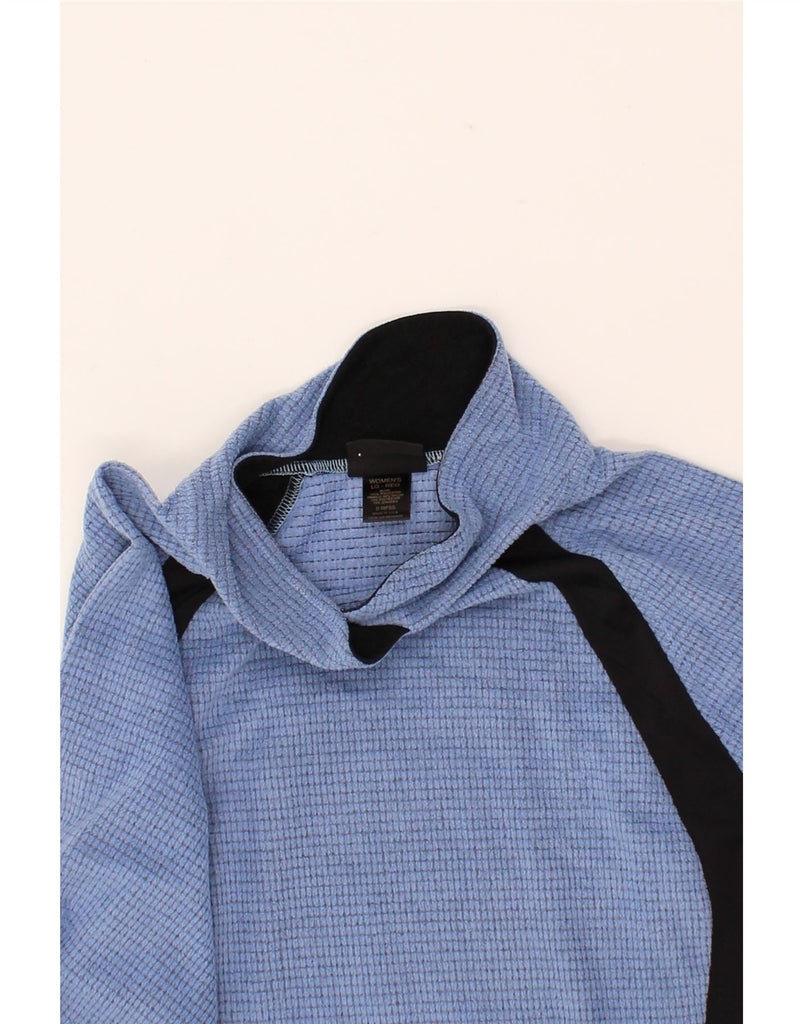 L.L.BEAN Womens Fleece Jumper UK 16 Large Blue Colourblock Polyester Vintage L.L.Bean and Second-Hand L.L.Bean from Messina Hembry 