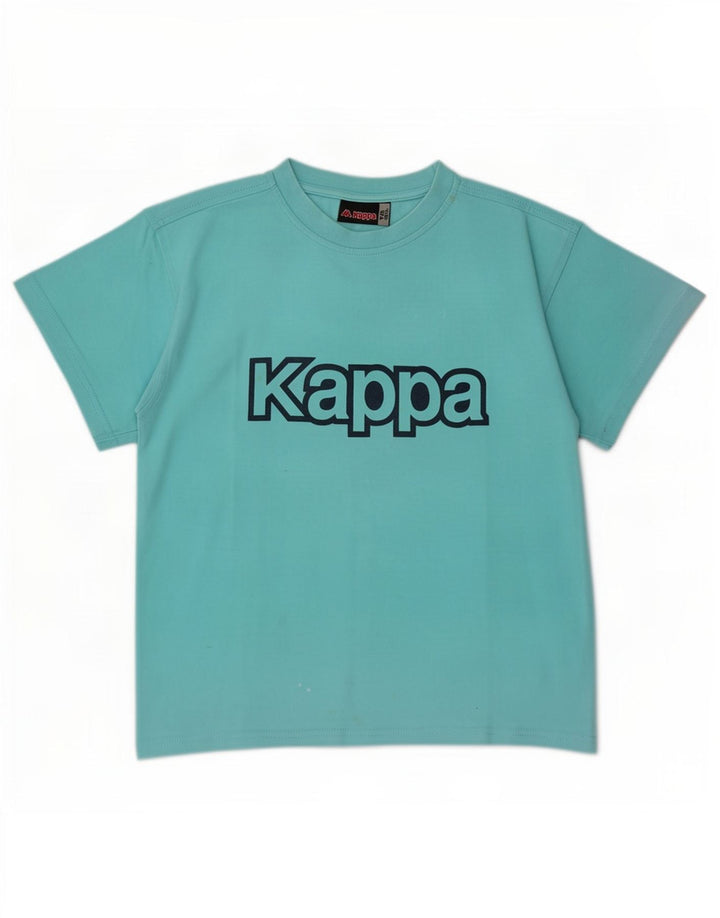 Kappa Boys Graphic T-Shirt Top 8-9 Years Medium Blue