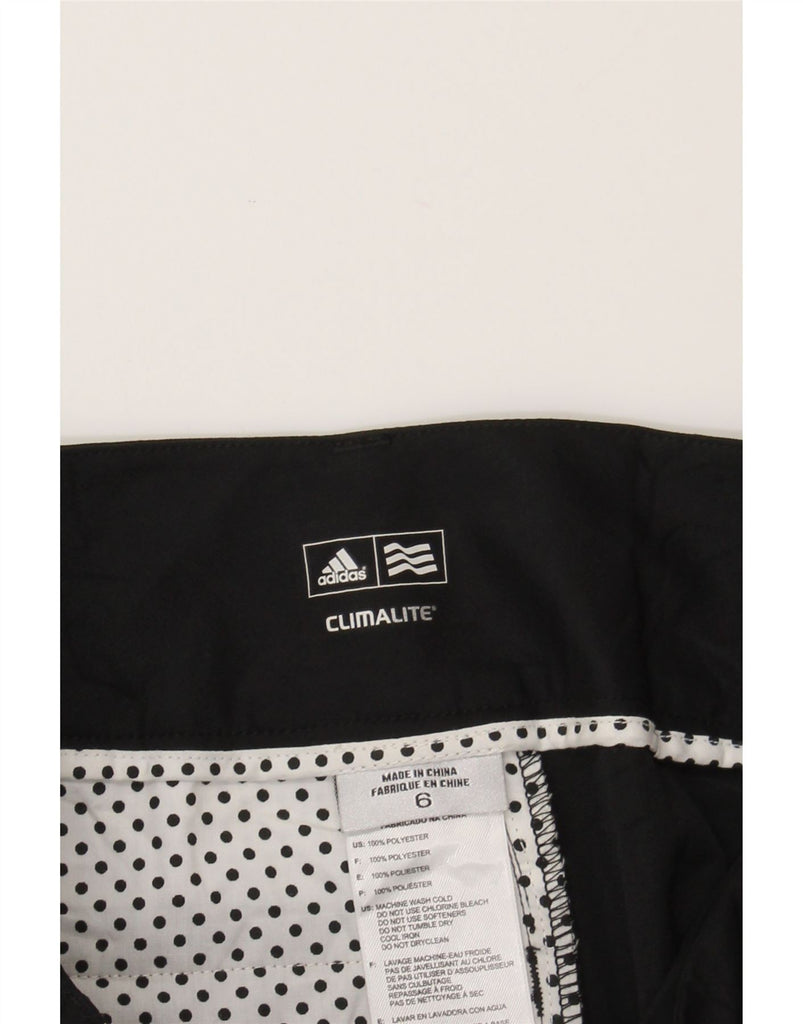 ADIDAS Womens Climalite Bermuda Sport Shorts UK 6 XS Black Polyester Vintage Adidas and Second-Hand Adidas from Messina Hembry 