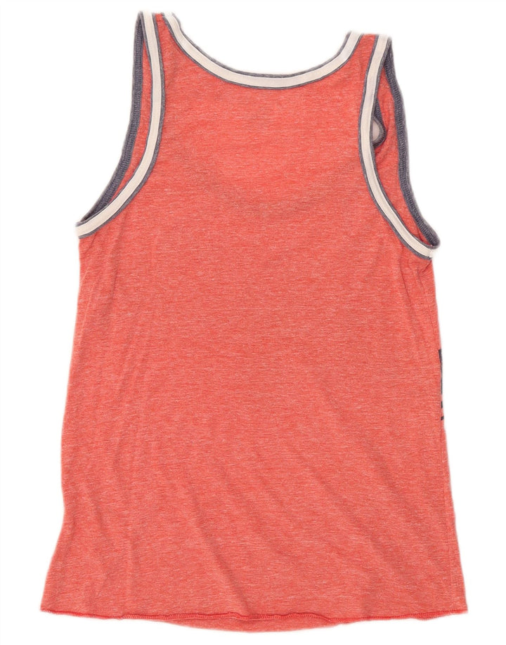 GENUINE MERCHANDISE Womens Graphic Vest Top UK 12 Medium Red