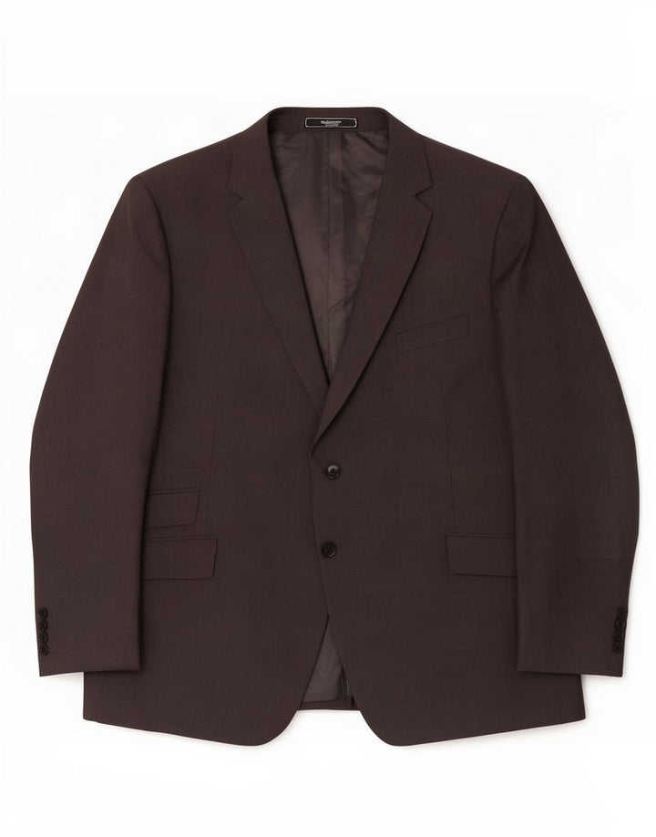 Marks & Spencer Mens 2 Button Blazer Jacket UK 50 3XL Grey Polyester