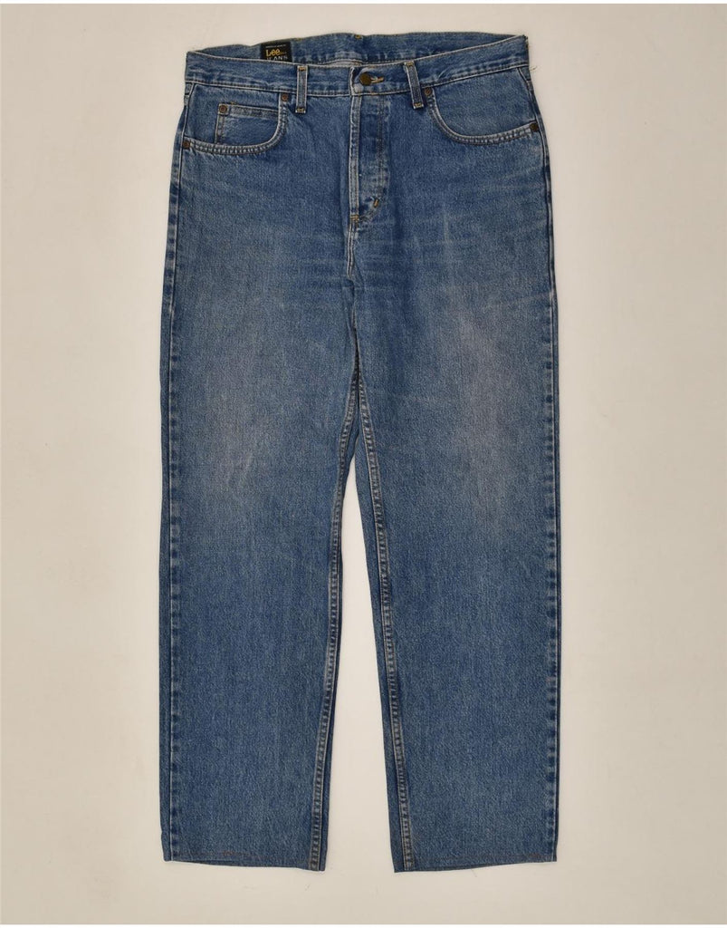 LEE Mens Straight Jeans W36 L31 Blue Cotton | Vintage Lee | Thrift | Second-Hand Lee | Used Clothing | Messina Hembry 