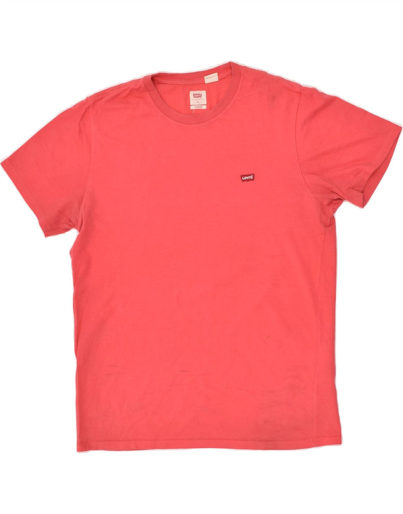 LEVI'S Mens Standard T-Shirt Top Medium Pink Cotton | Vintage Levi's | Thrift | Second-Hand Levi's | Used Clothing | Messina Hembry 