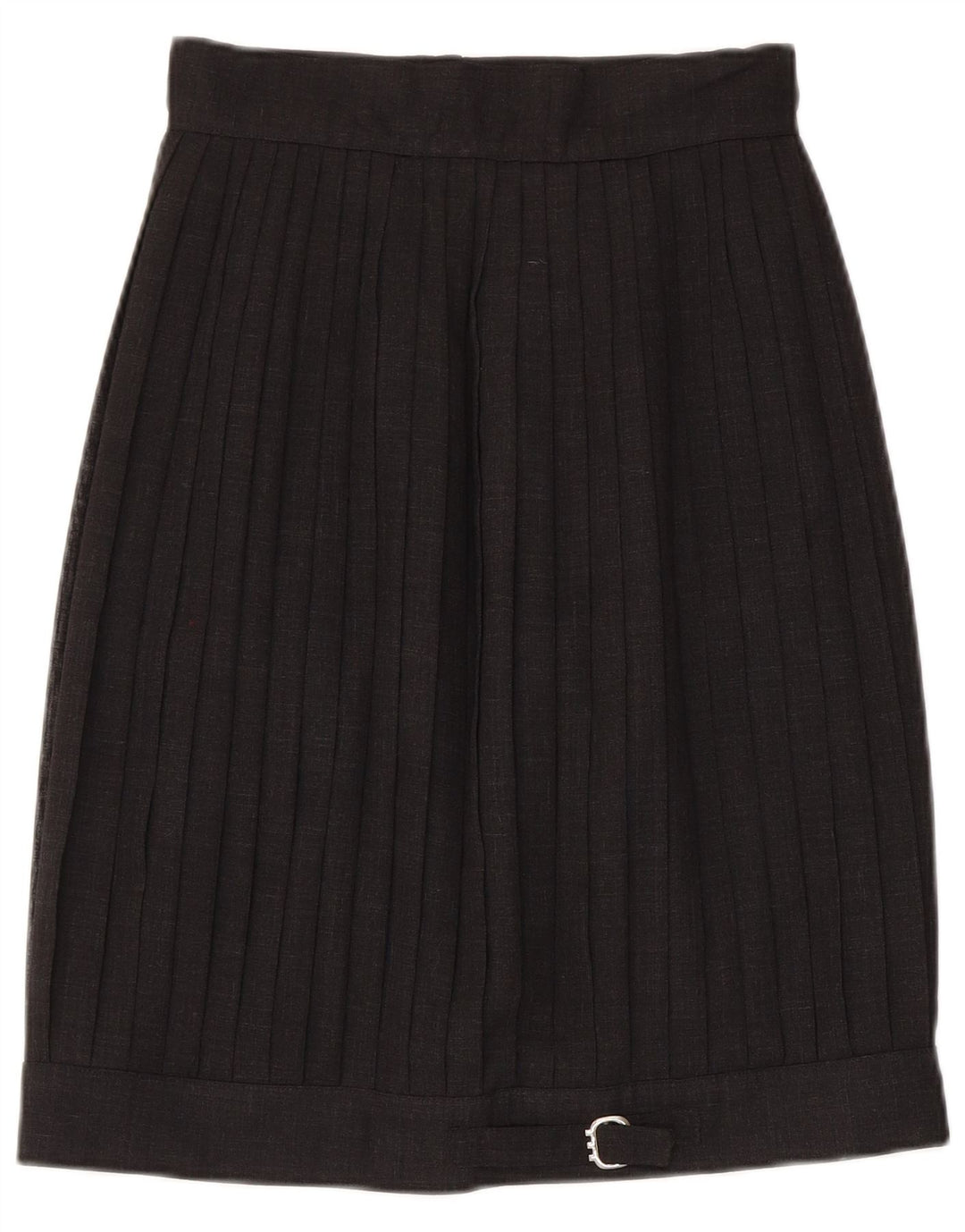 Vintage Womens Pleated Skirt IT 42 Medium W26 Black