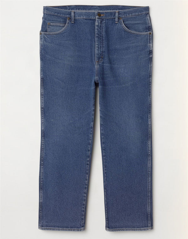 Wrangler Mens Straight Jeans W40 L30 Blue Cotton