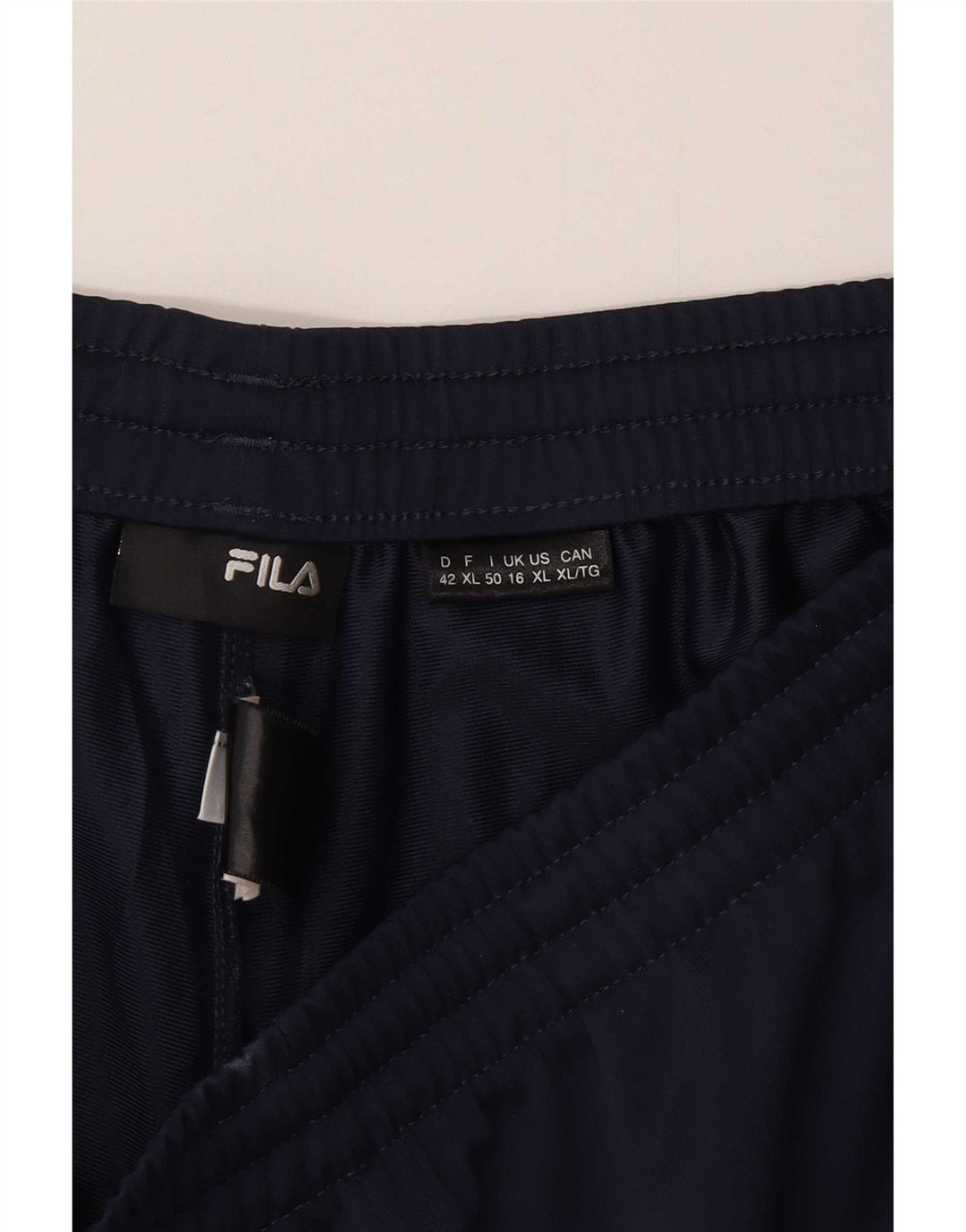 Fila Womens Tracksuit Trousers UK 16 Large Navy Blue Polyester