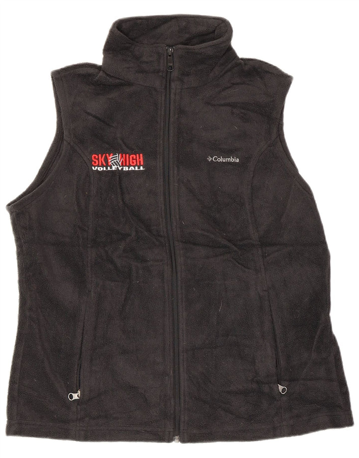 Columbia Mens Graphic Fleece Gilet UK 40 Large Black Polyester