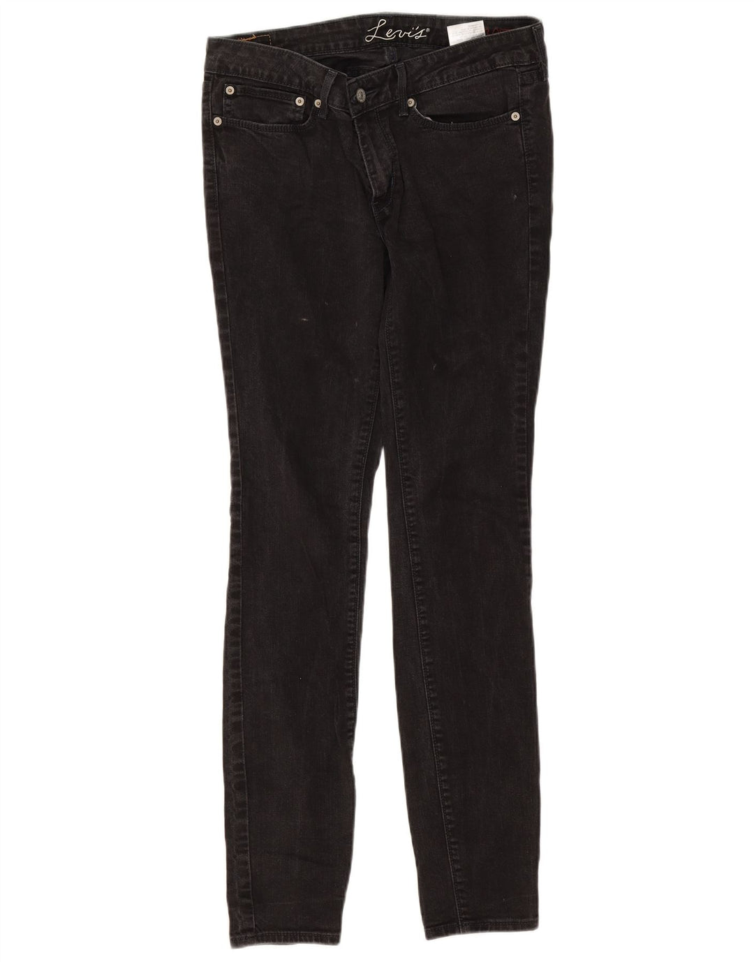 Levi's Womens Skinny Jeans W30 L32 Black Cotton