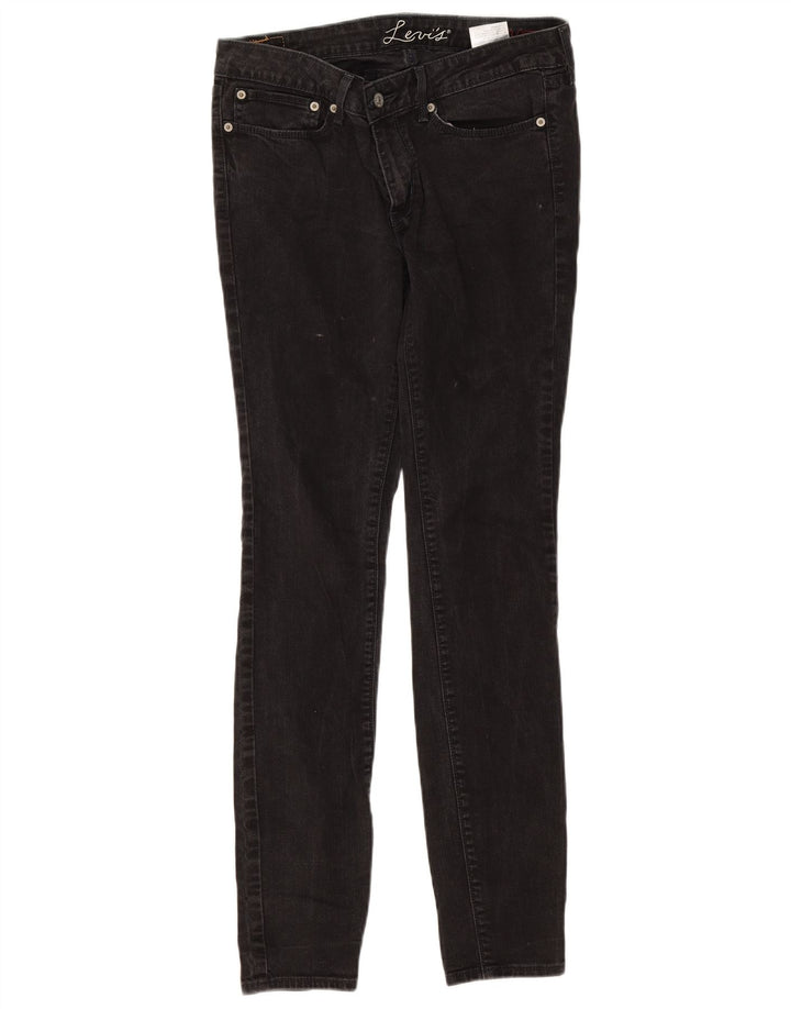 Levi's Womens Skinny Jeans W30 L32 Black Cotton