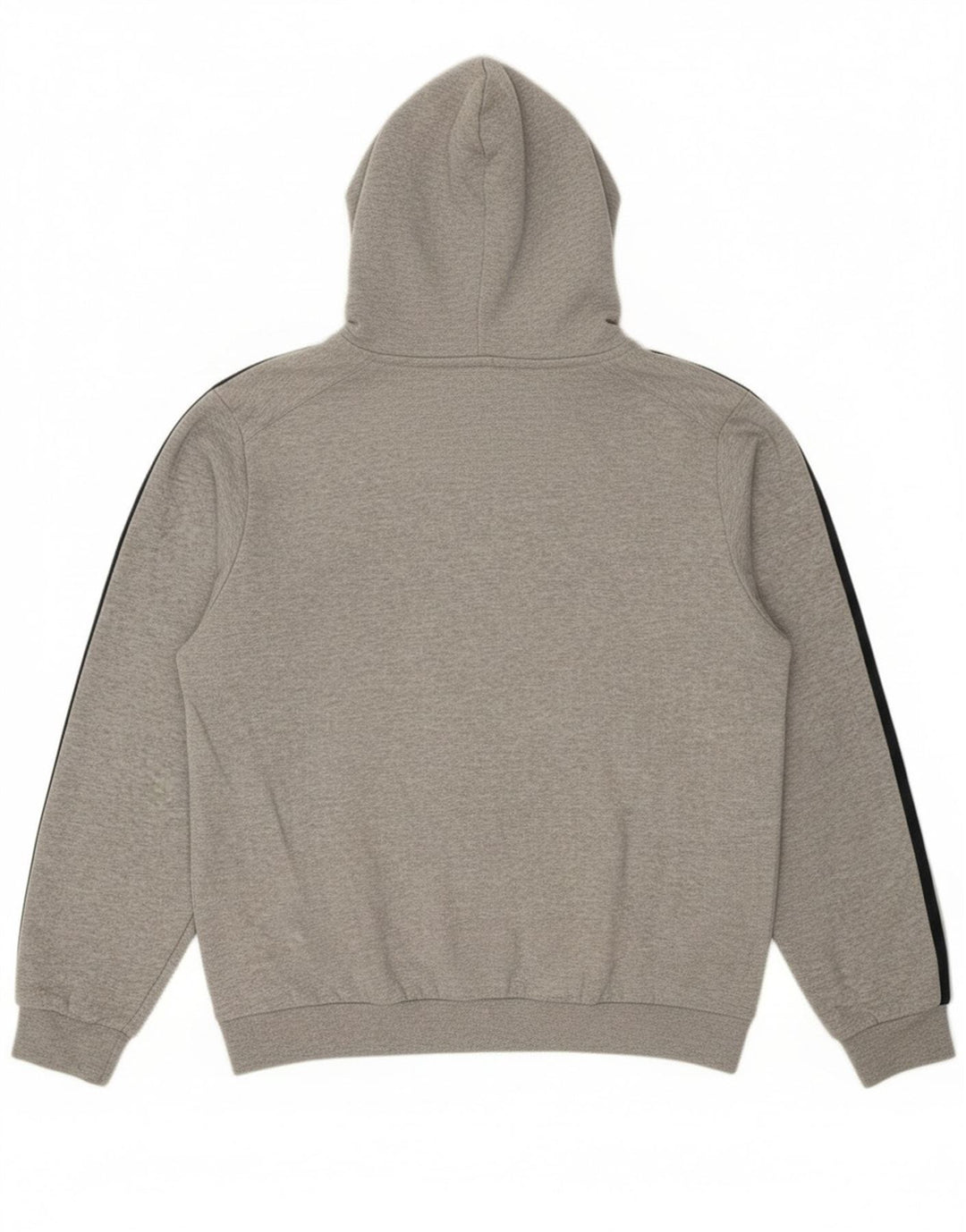 Adidas Mens Hoodie Jumper Medium Grey Flecked Cotton