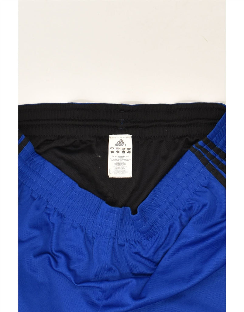 ADIDAS Mens Sport Shorts Large Blue Polyester | Vintage Adidas | Thrift | Second-Hand Adidas | Used Clothing | Messina Hembry 