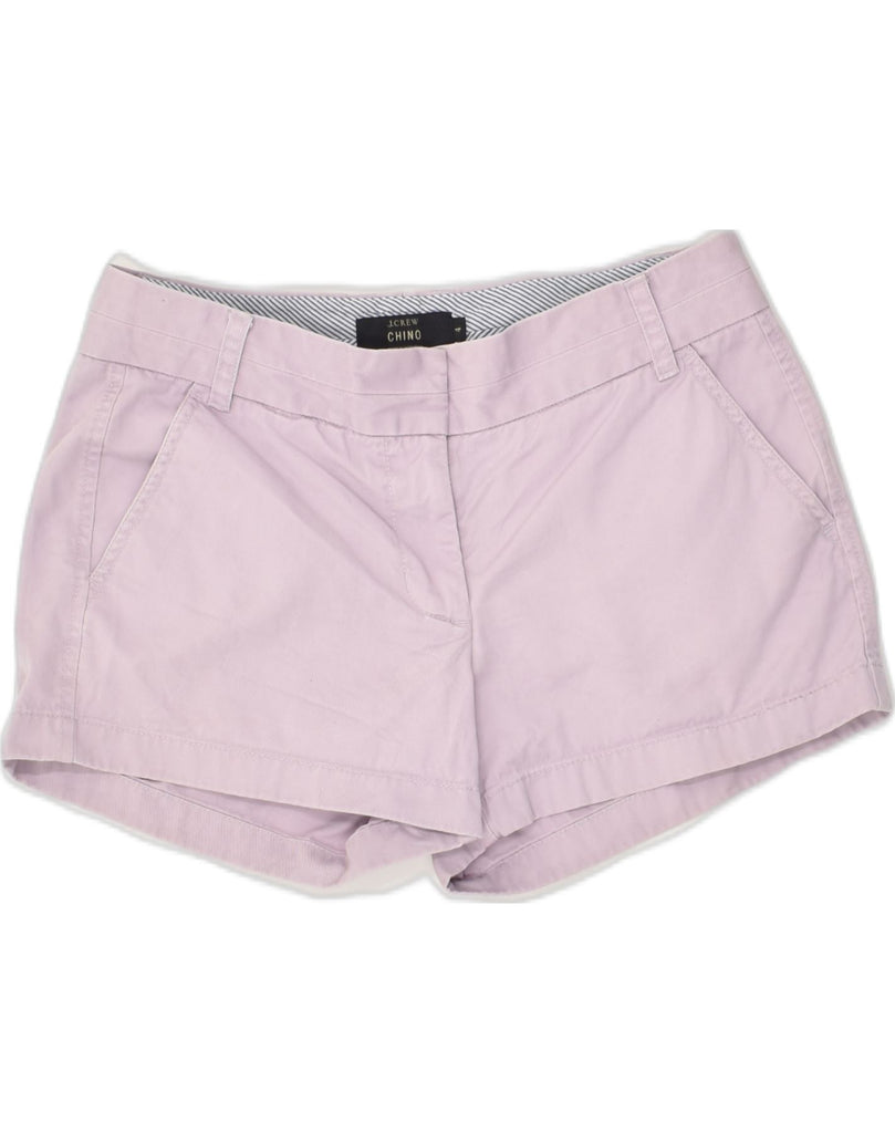 J. CREW Womens Chino Shorts US 4 Small W32 Purple Cotton | Vintage J. Crew | Thrift | Second-Hand J. Crew | Used Clothing | Messina Hembry 