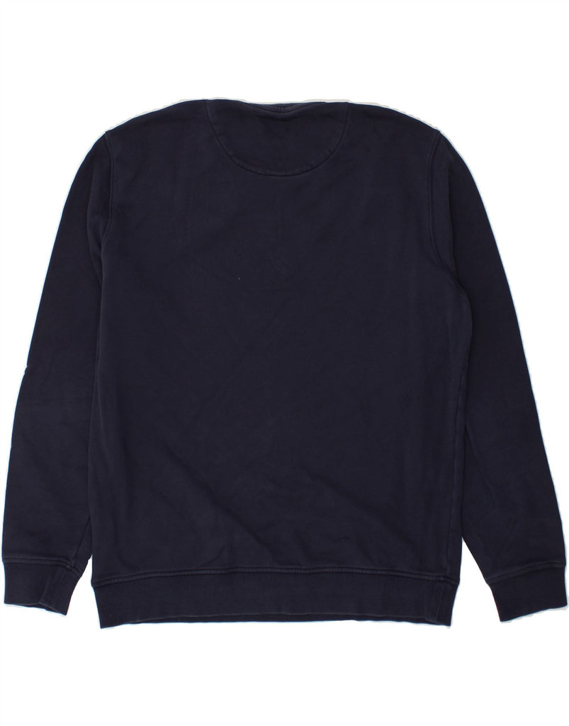 LYLE & SCOTT Mens Slim Sweatshirt Jumper 2XL Navy Blue Cotton | Vintage Lyle & Scott | Thrift | Second-Hand Lyle & Scott | Used Clothing | Messina Hembry 