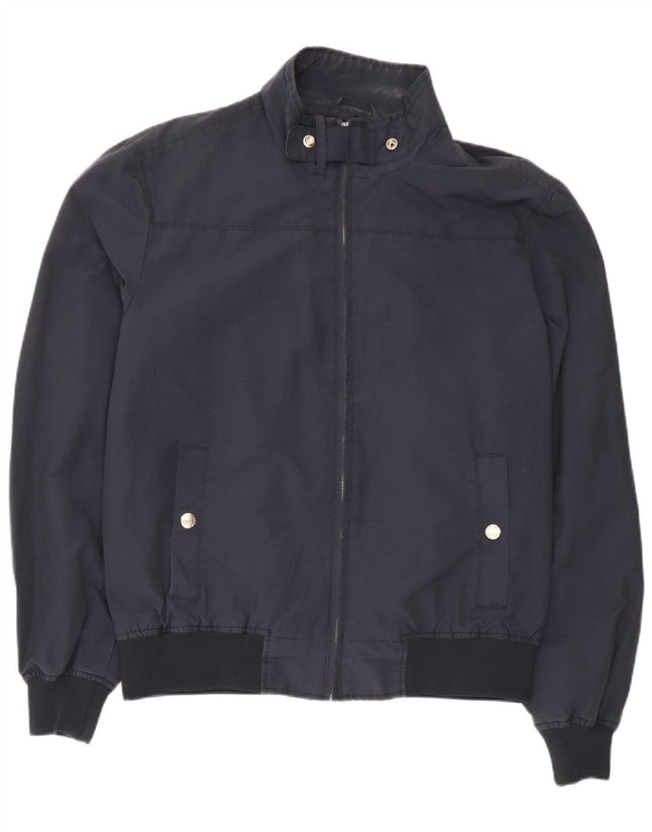 Refrigue Mens Bomber Jacket UK 42 XL Navy Blue Nylon
