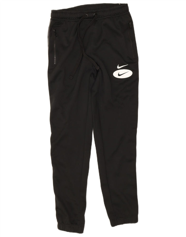 Nike Mens Graphic Tracksuit Trousers Joggers Small Black Colourblock