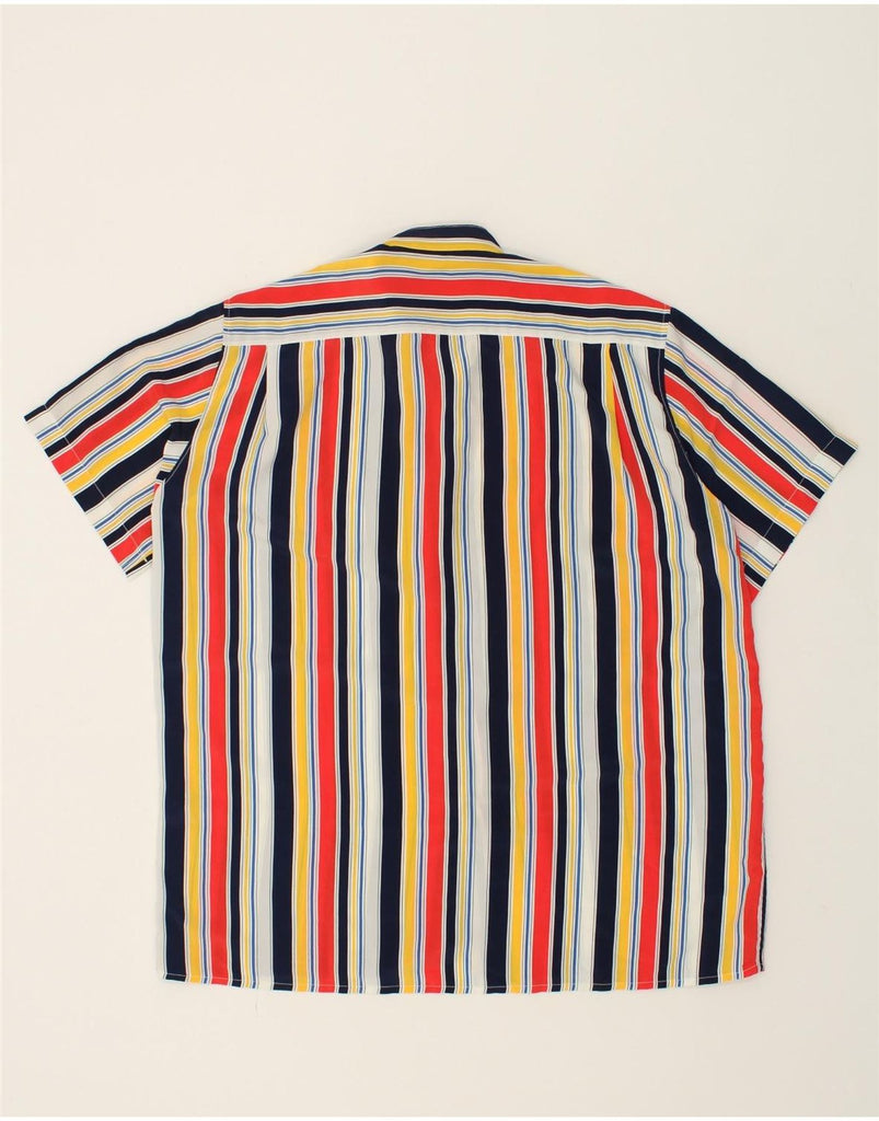 VINTAGE Mens See Through Shirt Large Multicoloured Striped | Vintage Vintage | Thrift | Second-Hand Vintage | Used Clothing | Messina Hembry 