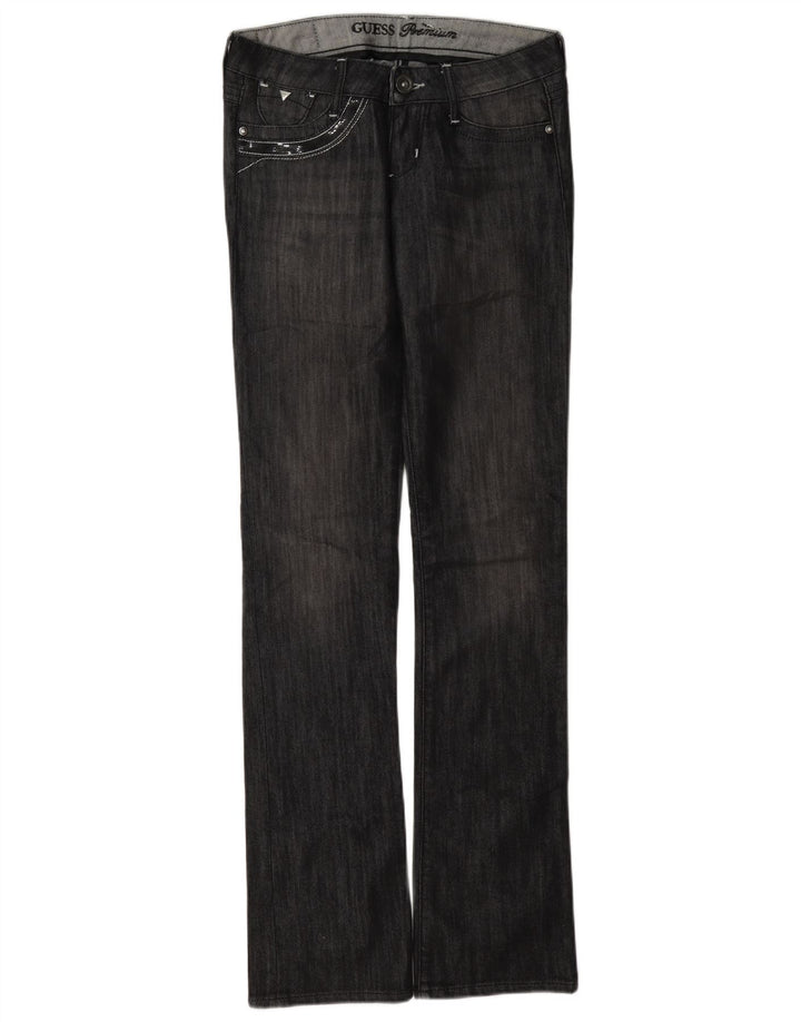 Guess Womens Bootcut Slim Jeans W26 L33 Grey Cotton