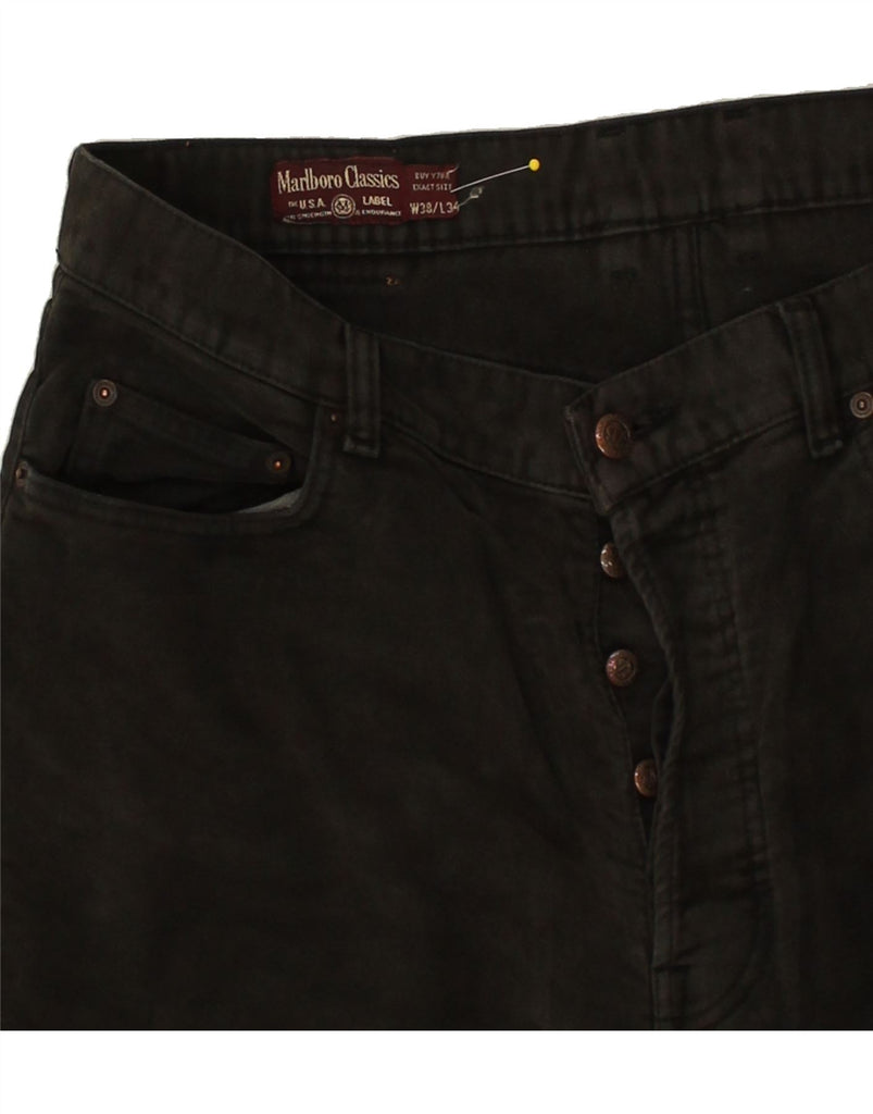 MARLBORO CLASSICS Mens Straight Jeans W38 L32 Black Vintage Marlboro Classics and Second-Hand Marlboro Classics from Messina Hembry 