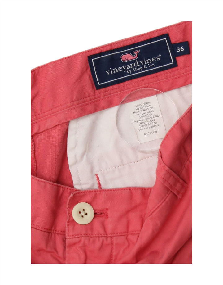 Vineyard Vines Mens Chino Shorts W36 Large Pink Cotton