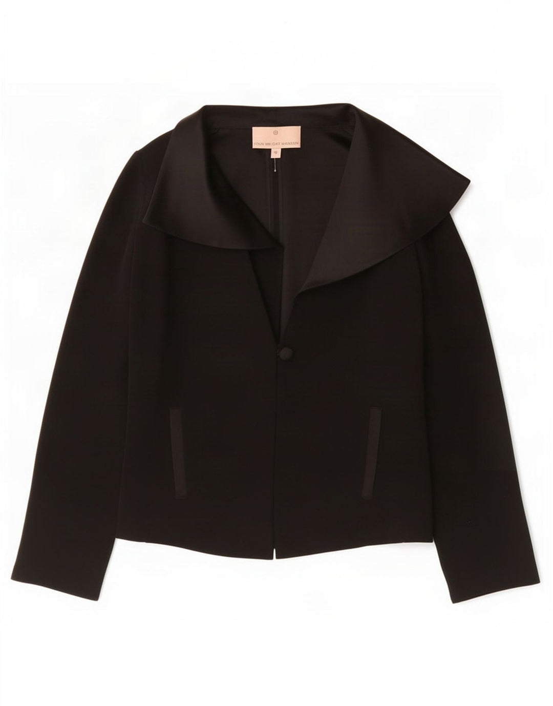 Fenn Wright Manson Womens 1 Button Blazer Jacket UK 10 Small Black