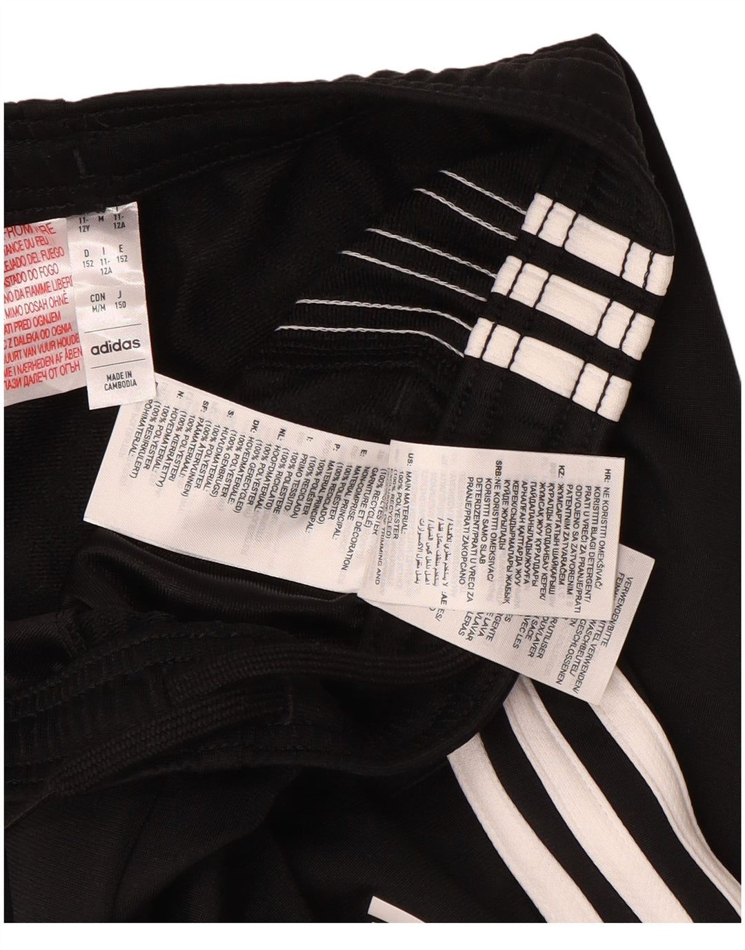 Adidas Girls Tracksuit Trousers 11-12 Years  Black Polyester