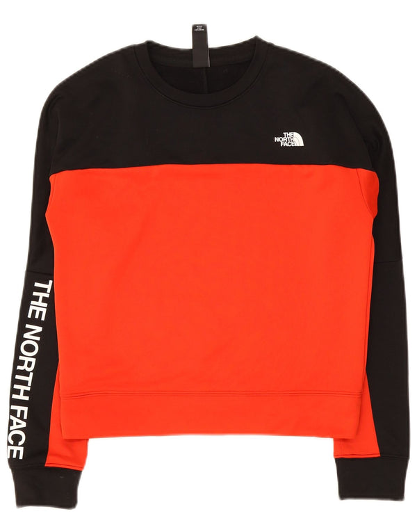The North Face Womens Crop Sweatshirt Jumper UK 6 XS Black Colourblock