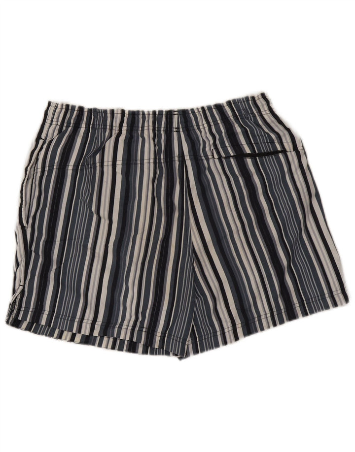 Calvin Klein Mens Swimming Shorts Large  Blue Striped Polyester