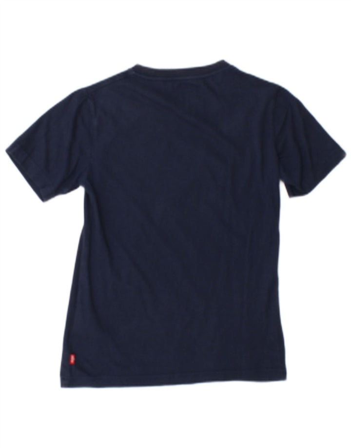 Levi's Boys Graphic T-Shirt Top 9-10 Years Navy Blue Cotton