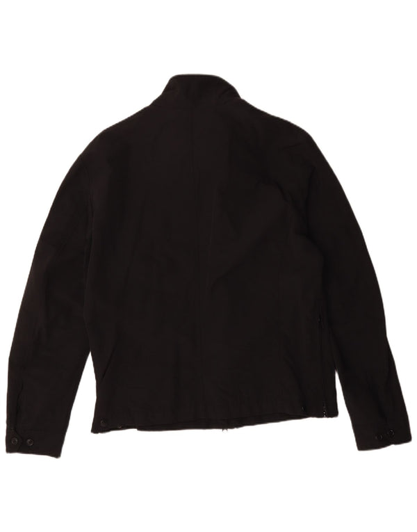 Blauer Mens Military Utility Jacket UK 42 XL Black Cotton