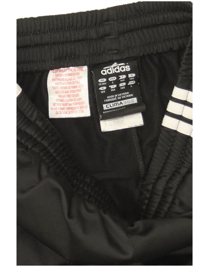 Adidas Boys Clima 365 Tracksuit Trousers 13-14 Years Black Polyester