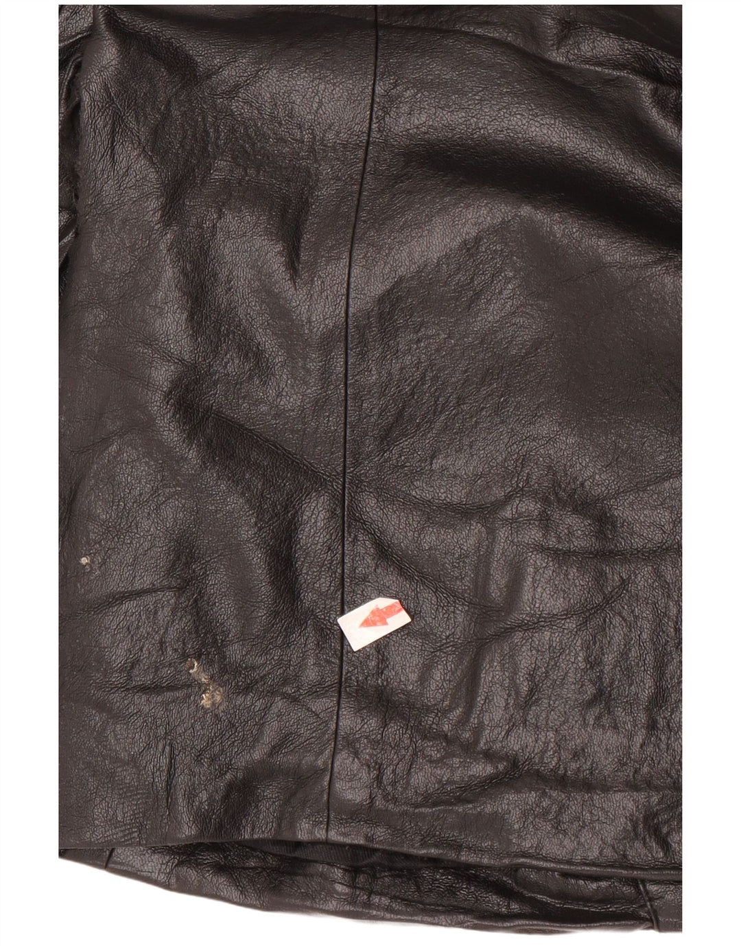 Zara Womens 1 Button Faux Leather Blazer Jacket UK 14 Medium Black