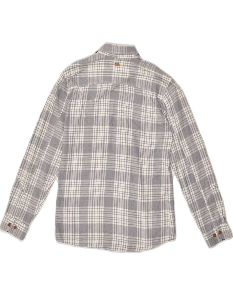 JACK & JONES Mens Shirt Medium Grey Check Cotton | Vintage Jack & Jones | Thrift | Second-Hand Jack & Jones | Used Clothing | Messina Hembry 