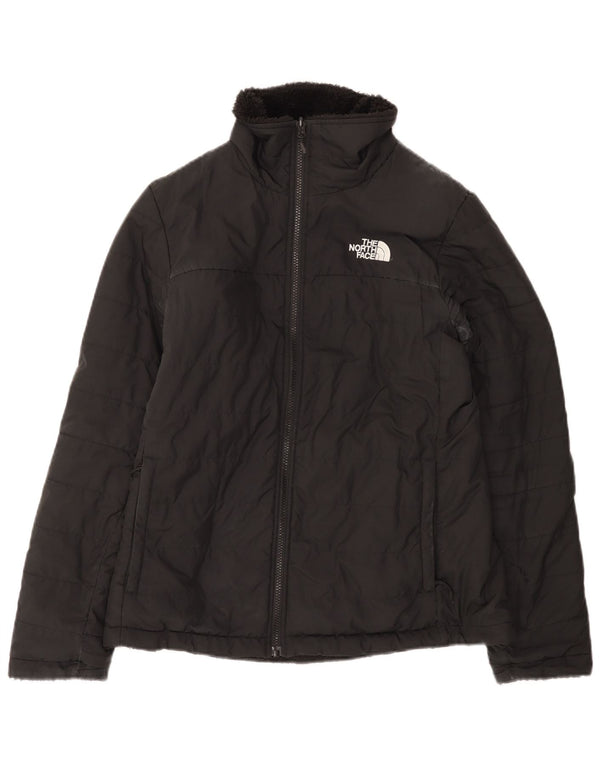 The North Face Womens Reversible Padded Jacket UK 14 Medium Black Polyester