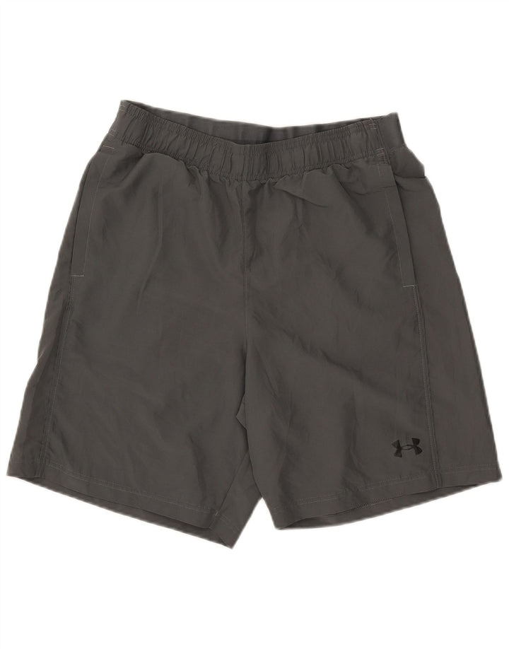 Under Armour Mens Heat Gear Graphic Sport Shorts Medium  Grey