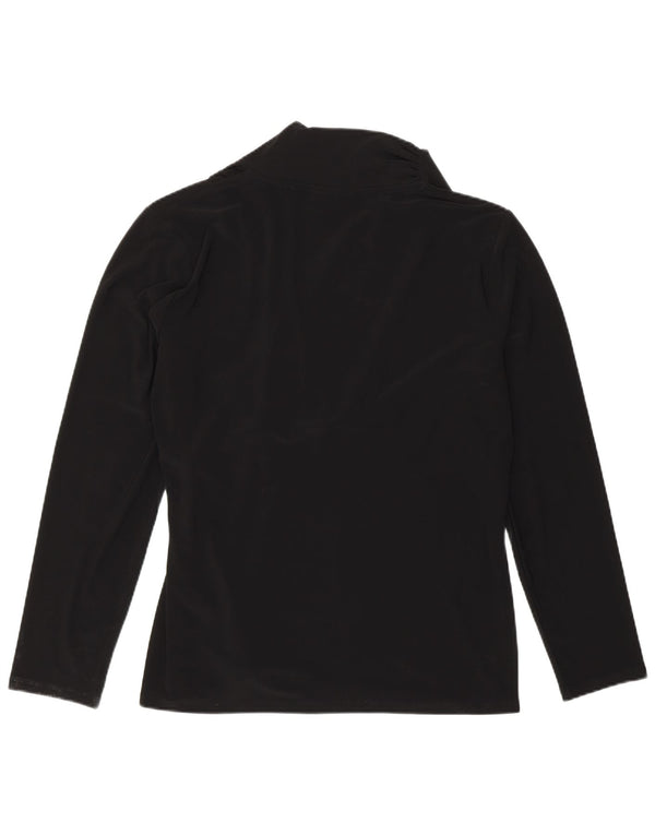 Dkny Womens Blouse Top UK 18 XL Black Polyester