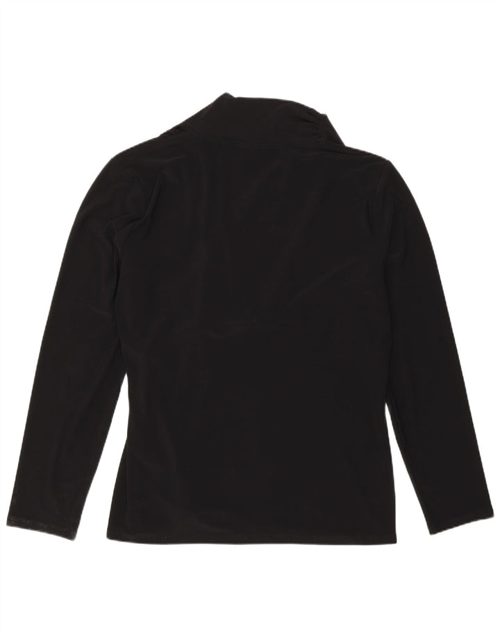 Dkny Womens Blouse Top UK 18 XL Black Polyester