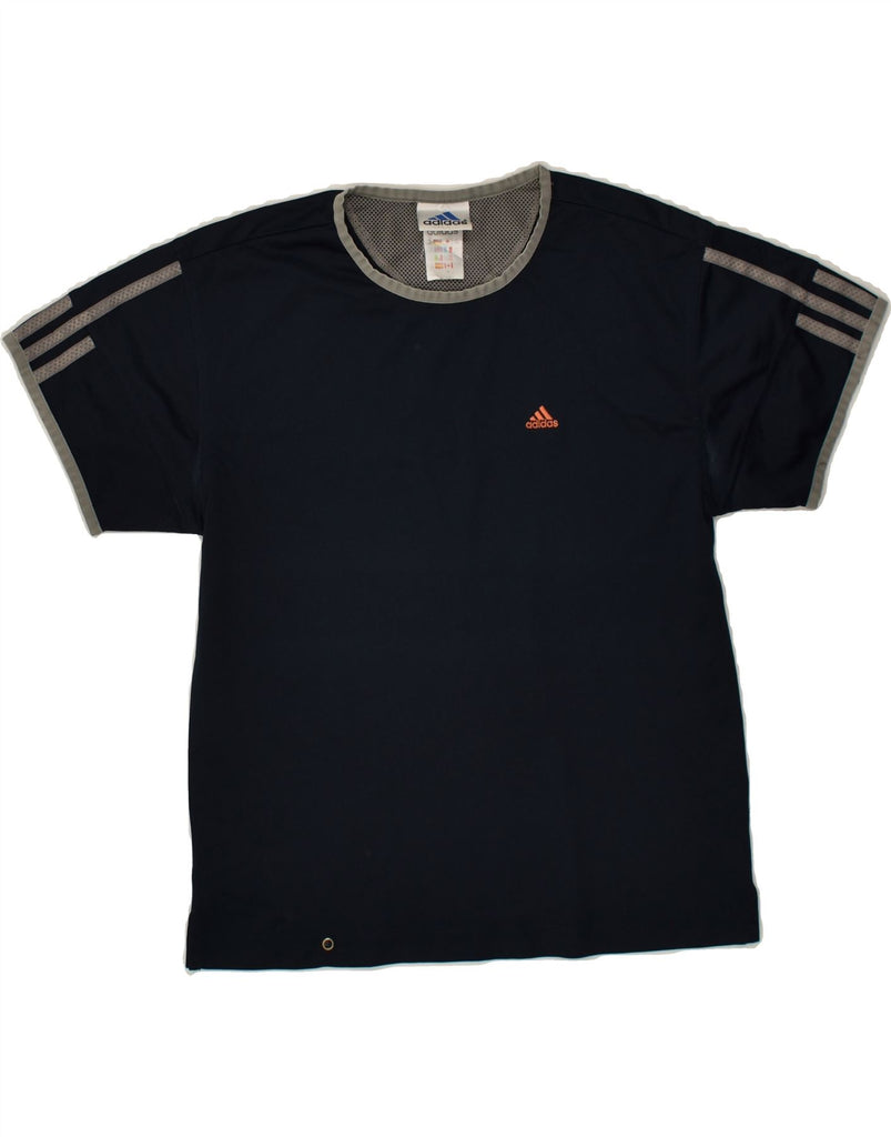 ADIDAS Boys T-Shirt Top 11-12 Years Navy Blue | Vintage Adidas | Thrift | Second-Hand Adidas | Used Clothing | Messina Hembry 